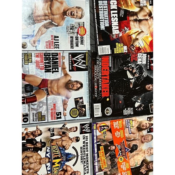 8 pc WWE Magazine Lot‎ 2013 2014 Daniel Bryan WWF Retro AEW John Cena Wrestling - Picture 9 of 12